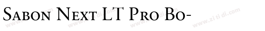 Sabon Next LT Pro Bo字体转换